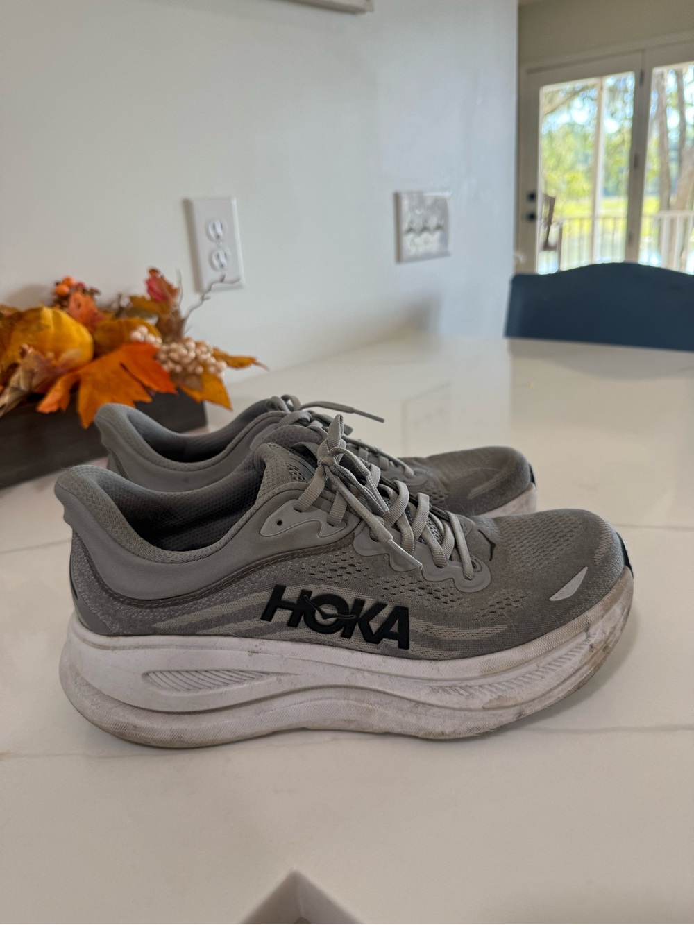 Hoka One One Women's Gray Athletic Running Shoes